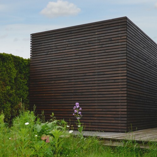 passivhaus-eco ® Architekt Design Gartenhaus, Garage, Carport aus Holz