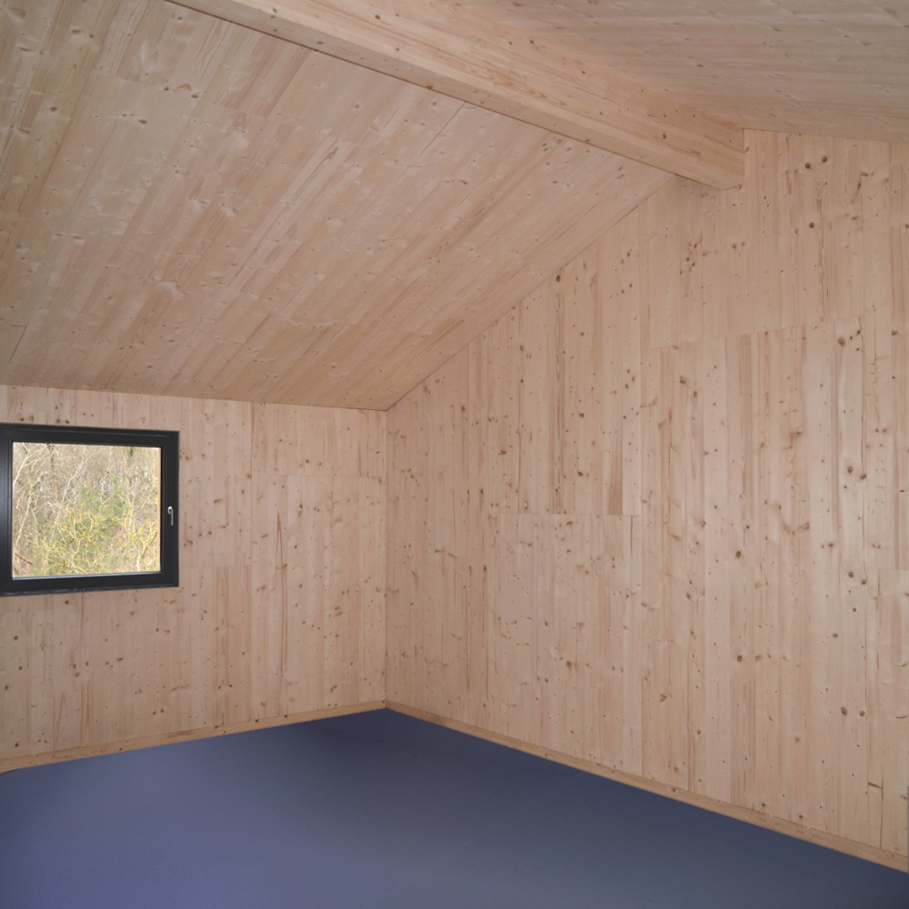 BUCHER | HÜTTINGER – ARCHITEKTUR INNEN ARCHITEKTUR - Ökologisches Holzhaus, Architektenhaus Forcheim Bayreuth Oberfranken, Einfamilienhaus Effizienzhaus 40 Plus, Holzbau, Plusenergiehaus, Holz